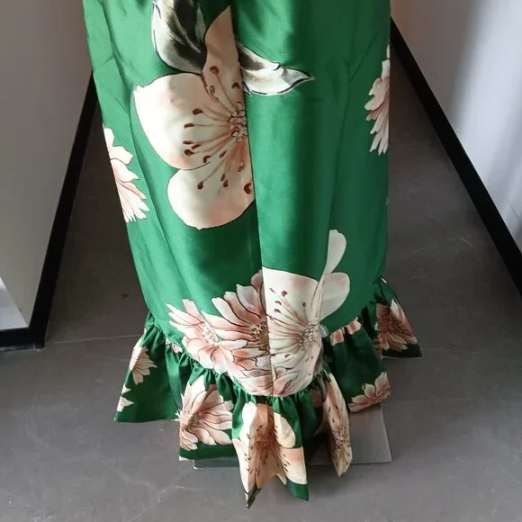 Alemais Sage Midi Dress in Green - Picture 10 of 11